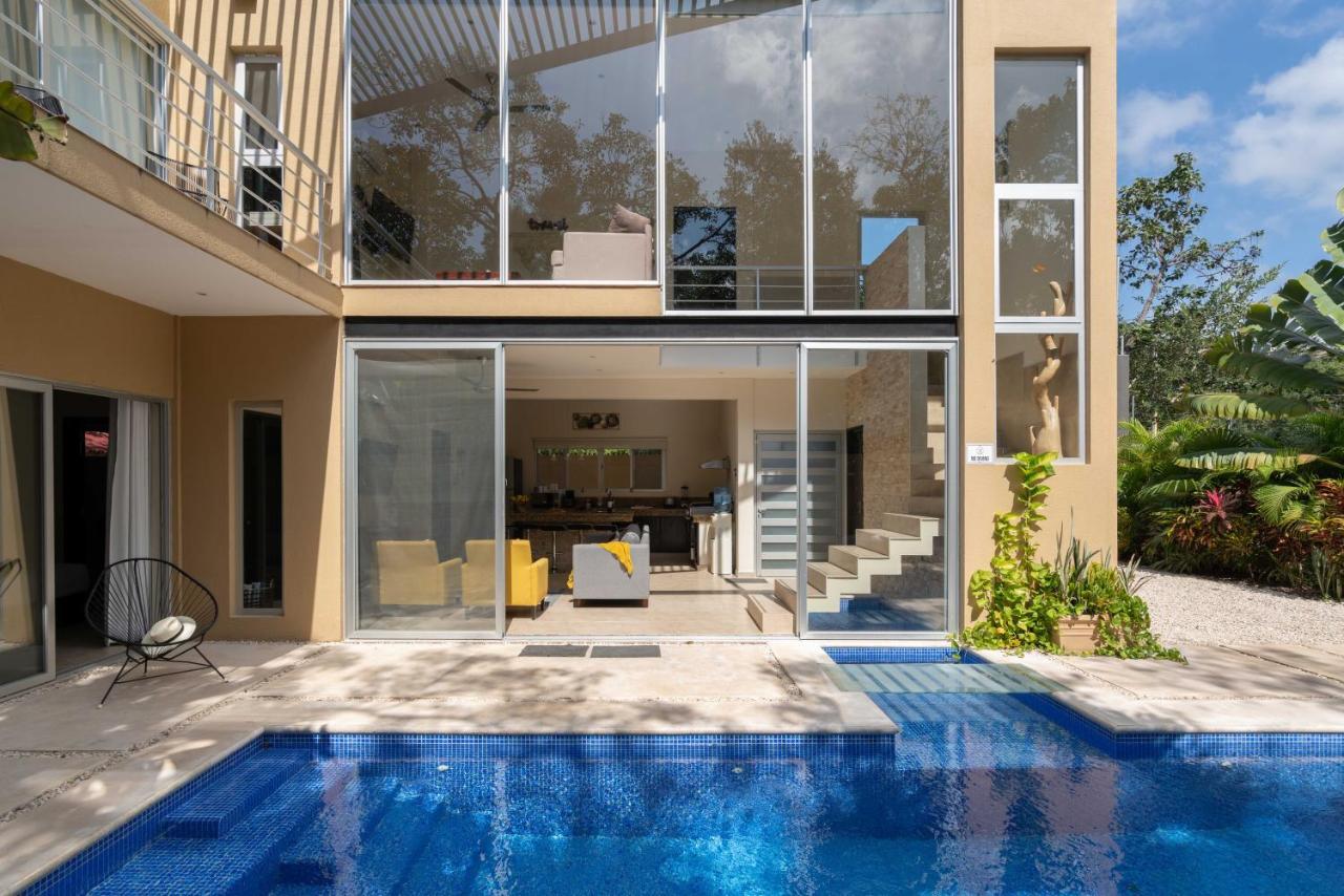 Tulum Private Modern Villa-Pool Beds-Ac-Internet-Parking-Grill Eksteriør billede