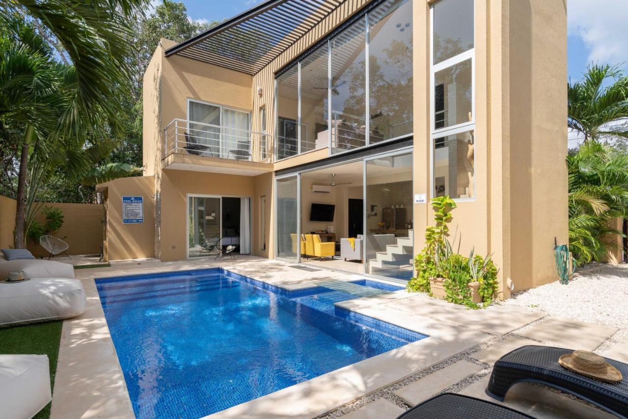 Tulum Private Modern Villa-Pool Beds-Ac-Internet-Parking-Grill Eksteriør billede