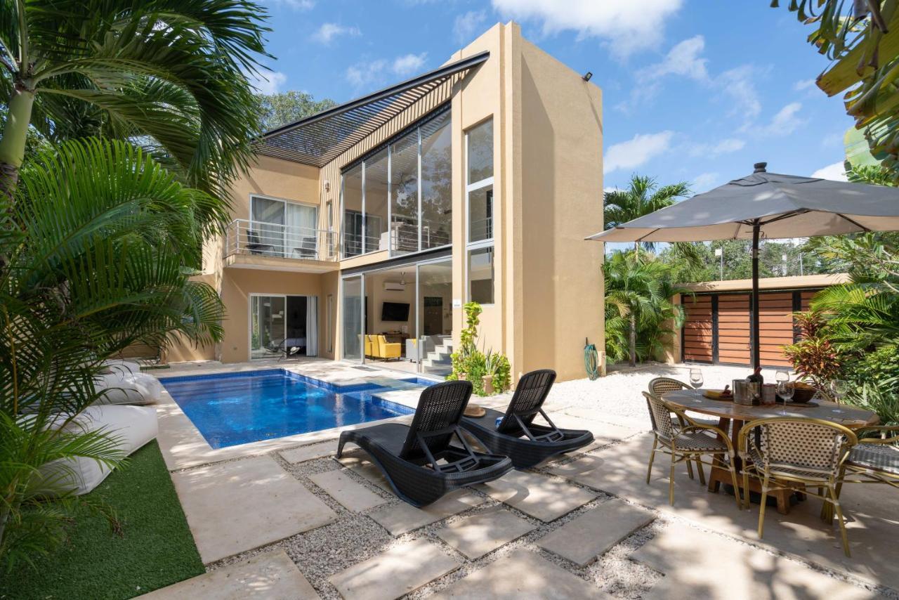 Tulum Private Modern Villa-Pool Beds-Ac-Internet-Parking-Grill Eksteriør billede